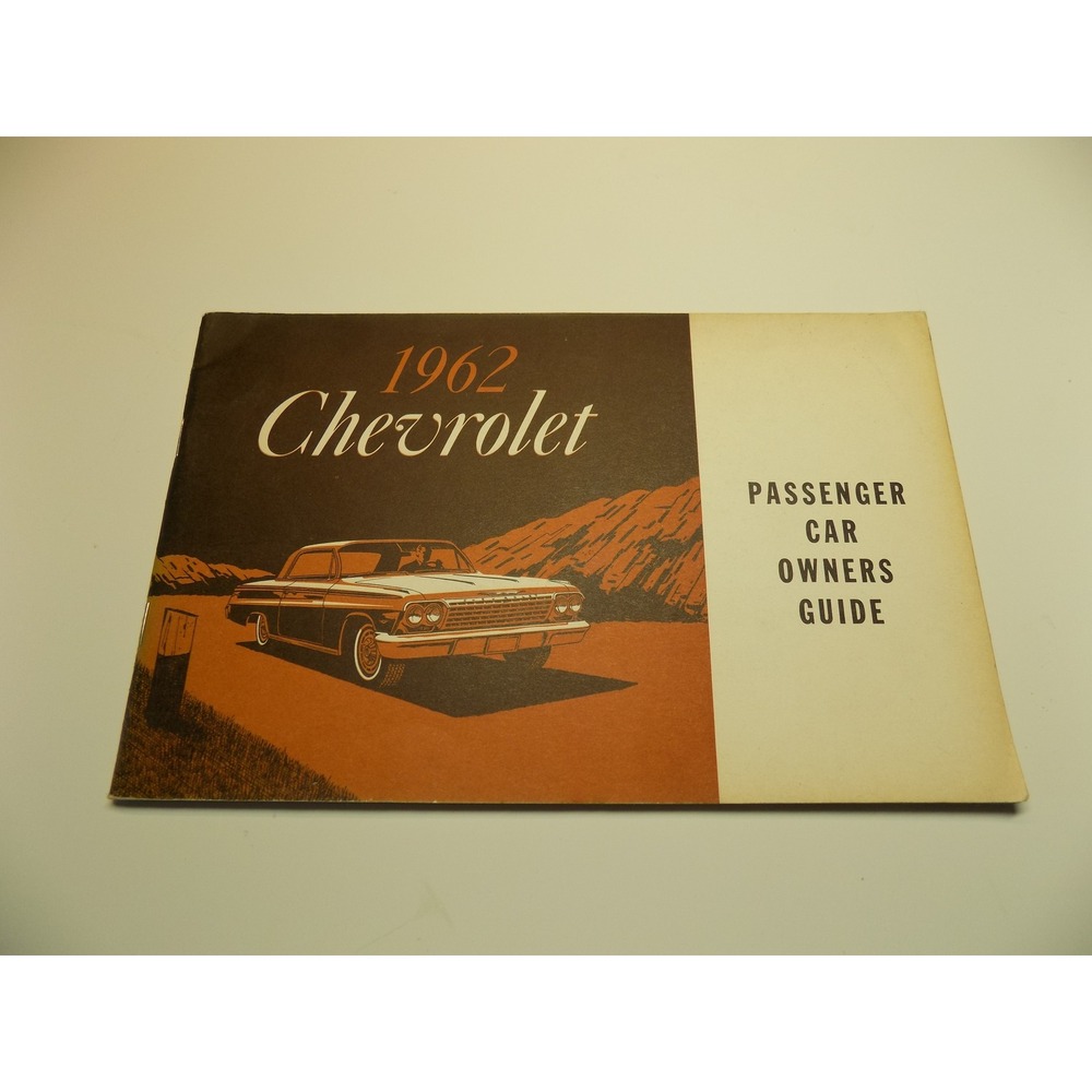 1962 Chevrolet Passenger Car Owners Guide Original Manual Part 3798320 Third Ed